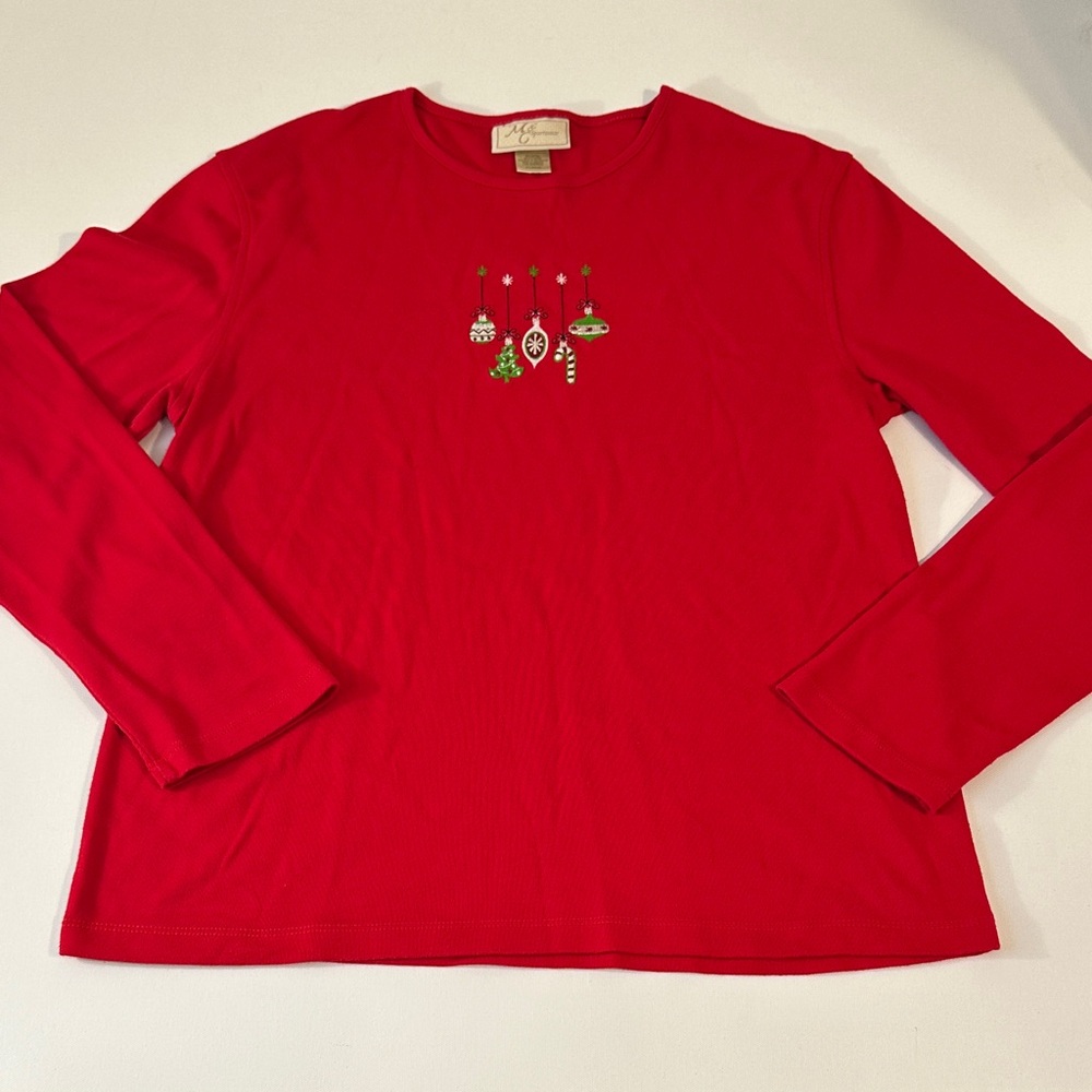 M & C sportswear vintage christmas holiday festive long sleeve